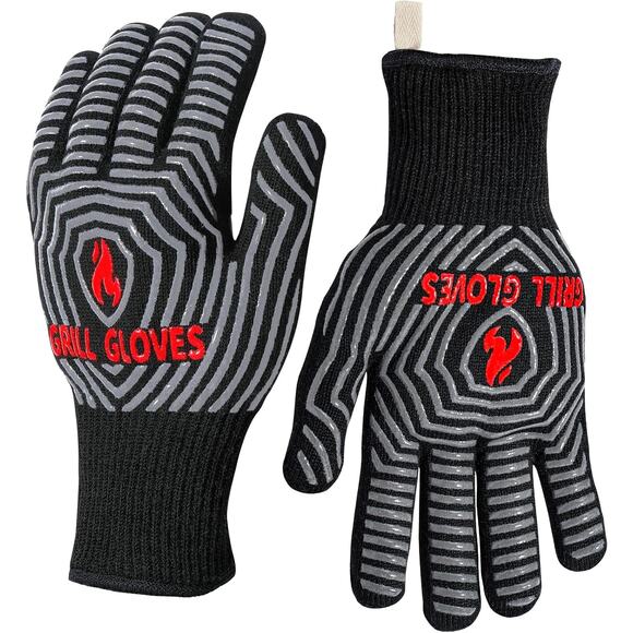 Amazon Grill Gloves Hot Surface Handler Non-Slip Silicone Outdoor Oven Mitts NEW - Picture 1 of 12